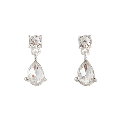 Mini Angelina Crystal Stud & Teardrop Earrings