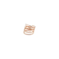 Rose Gold Hammered Wrap Ring