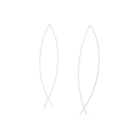 Sterling Silver Twist Thread Earrings