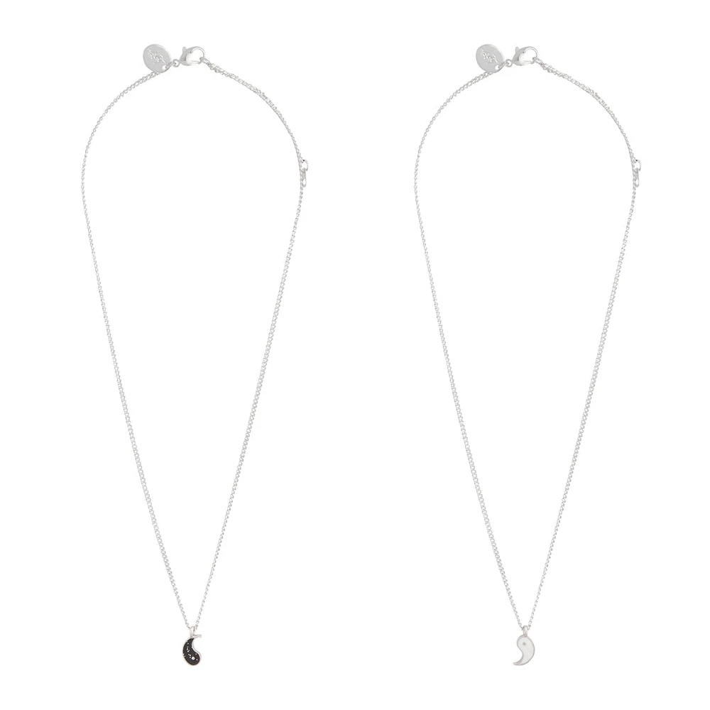 Tear & Share Silver Yin Yang Necklace Pack