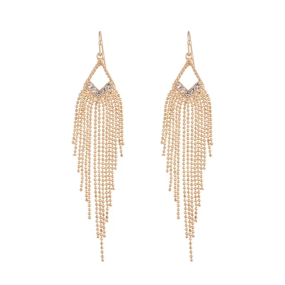 Gold Cascading Drop Earrings