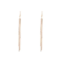 Gold Cup Chain Multi Bar Earrings