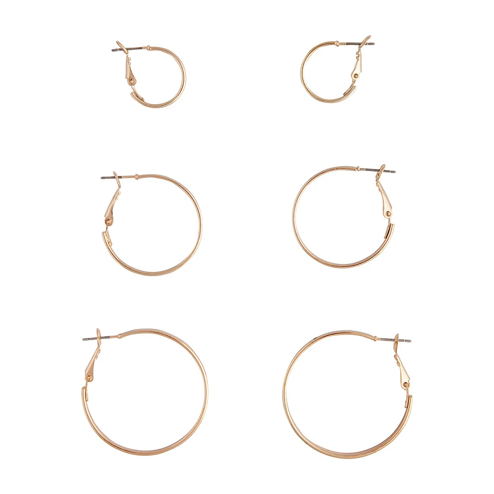 Gold Flat Sleeper Hoop Pack