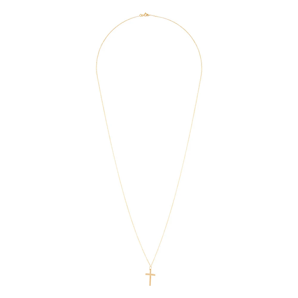 Gold Plated Cross Pendant Necklace