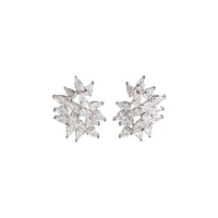 Statement Navette Crystal Cluster Stud