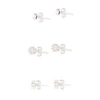 Sterling Silver Diamante Stud