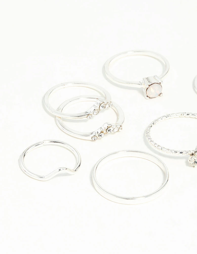 Silver Fine Moonstone Ring Pack