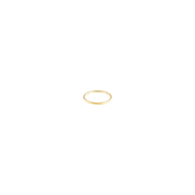 Gold Thin Clicker Hoop Earring