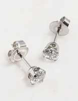 Surgical Steel Cubic Zirconia Piercing Stud 5mm