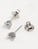 Surgical Steel Cubic Zirconia Piercing Stud 5mm