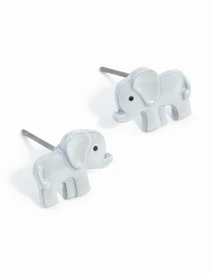 Mini Elephant Stud Earrings