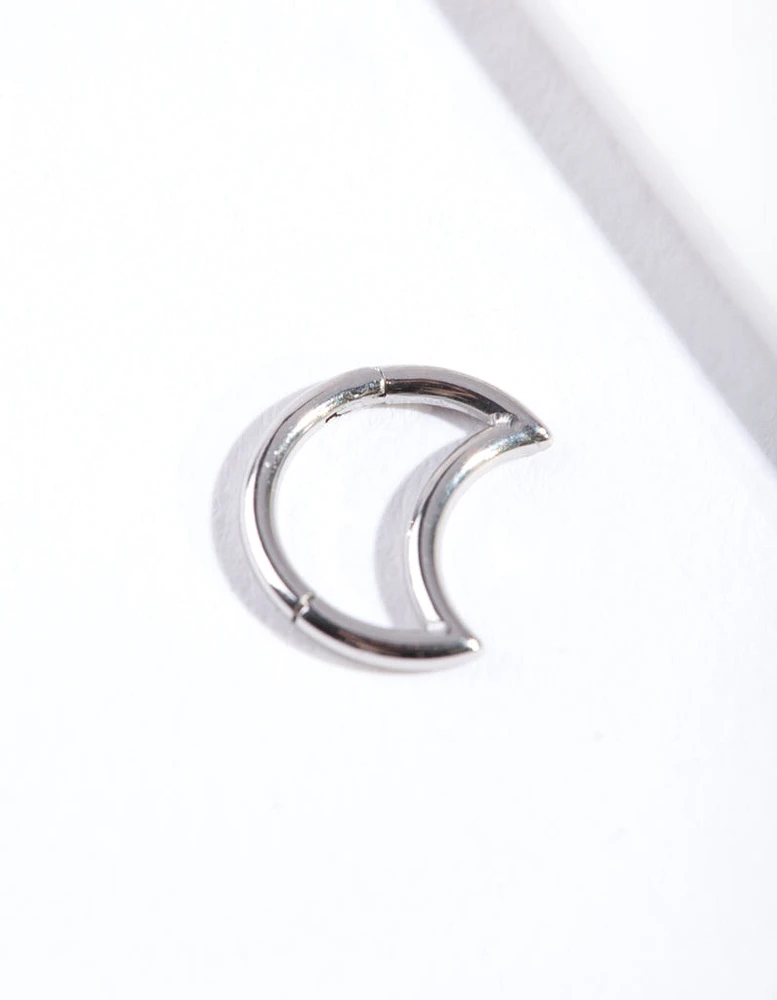 Surgical Steel Crescent Moon Clicker