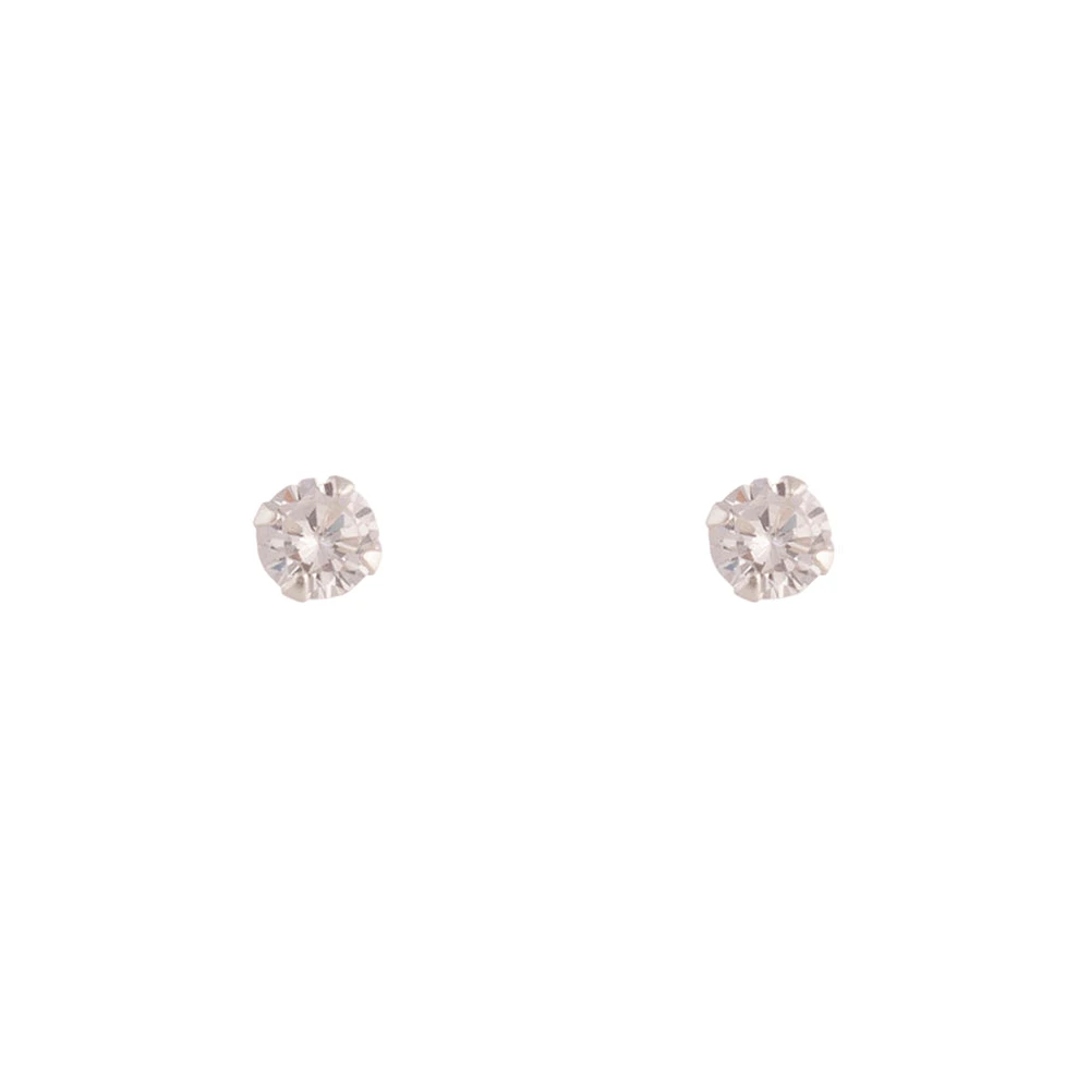 Sterling Silver Baby Carat Stud 2mm Earrings