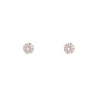 Sterling Silver Baby Carat Stud 2mm Earrings