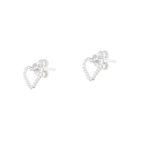 Kids Stud Rope Heart Earrings