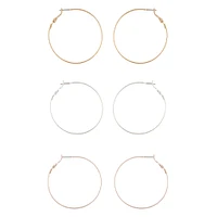 Mixed Metal Textured Hoop Earring Pack