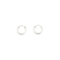 Sterling Silver Chunky Huggie Earrings