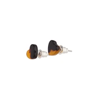 Acrylic Mini Heart Tortoiseshell Earrings