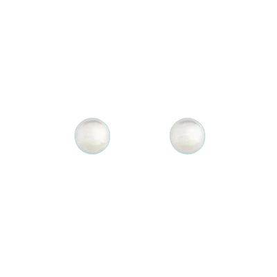 Classic Silver Mermaid Stud Earrings