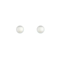 Classic Silver Mermaid Stud Earrings