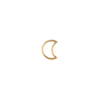 Gold Celestial Moon Cartilage Earrings