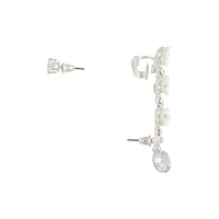 Silver Floral Ear Cuff