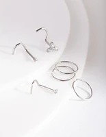 Nose Ring & Stud 6-Pack