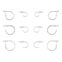 Silver Variety Hoop 6-Pack