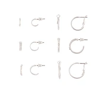 Silver Variety Hoop 6-Pack