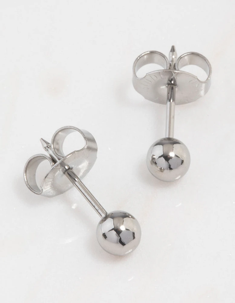 Surgical Steel Ball Piercing Stud 4mm