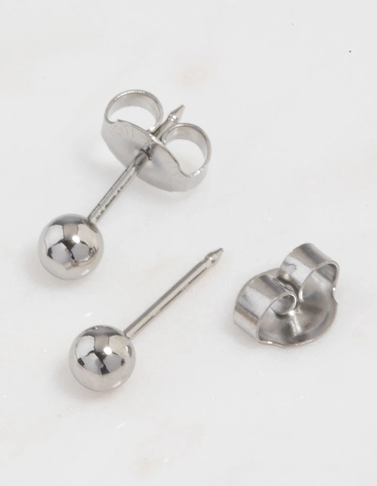 Surgical Steel Ball Piercing Stud 4mm