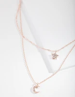 Rose Gold Starry Night Necklace