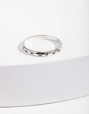Sterling Silver Rockstar Ring