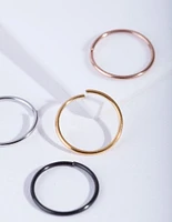 Mixed Metal Classic Nose Ring Pack