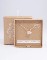 Rose Gold Moonstone Cage Gift Box