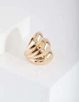 Gold 3 Layer Ring