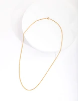 Gold Plated Sterling Silver Twist Chain Necklace