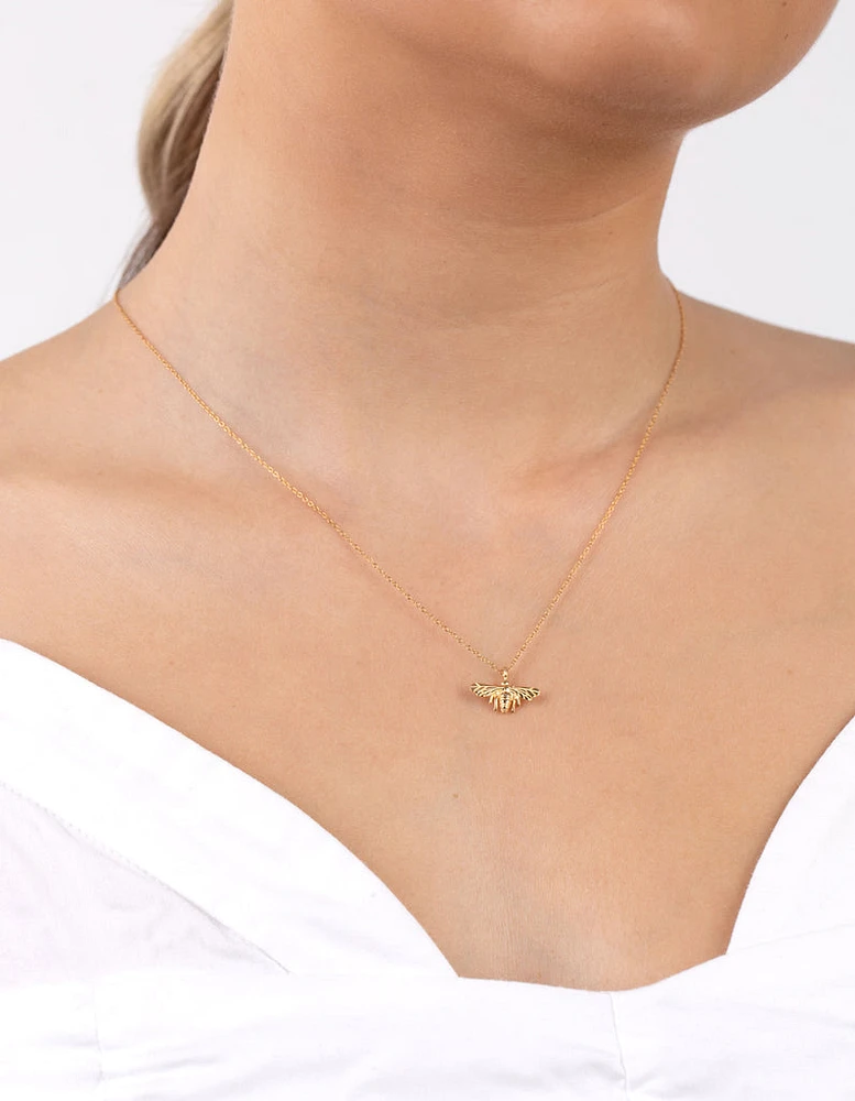 Gold Plated Sterling Silver Bee Necklace