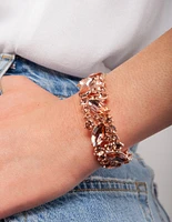 Rose Gold Diamante Bangle