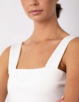 Sterling Silver 75cm Plain Chain Necklace