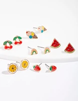 Kids Fruit Stud Earring 6-Pack