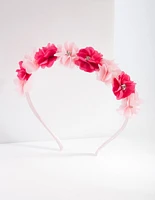 Kids Pink Floral Headband