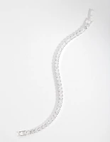 Cubic Zirconia Baguette Tennis Bracelet