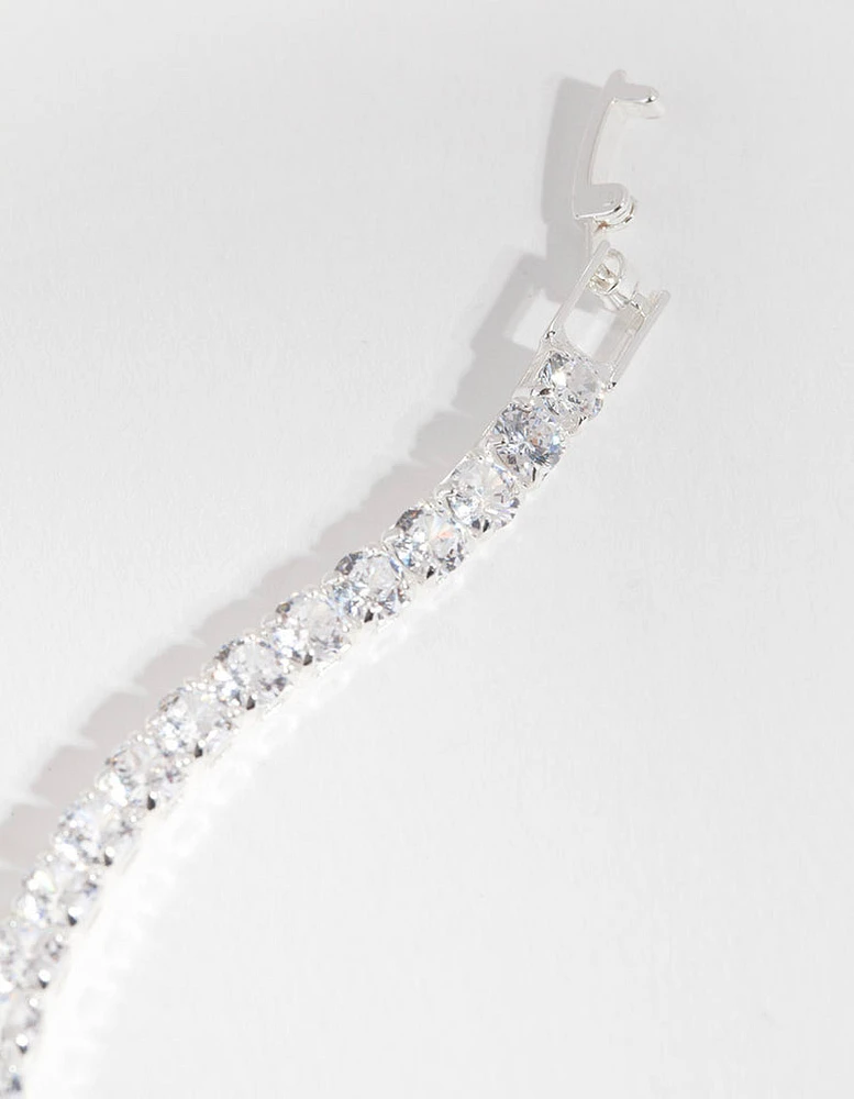 Cubic Zirconia Baguette Tennis Bracelet