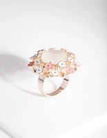 Multi Pastel Floral Ring