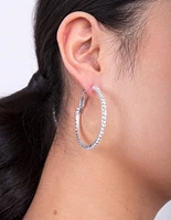 Silver Diamante Multi Hoop Earring Pack