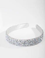 Kids Silver Sparkle Headband