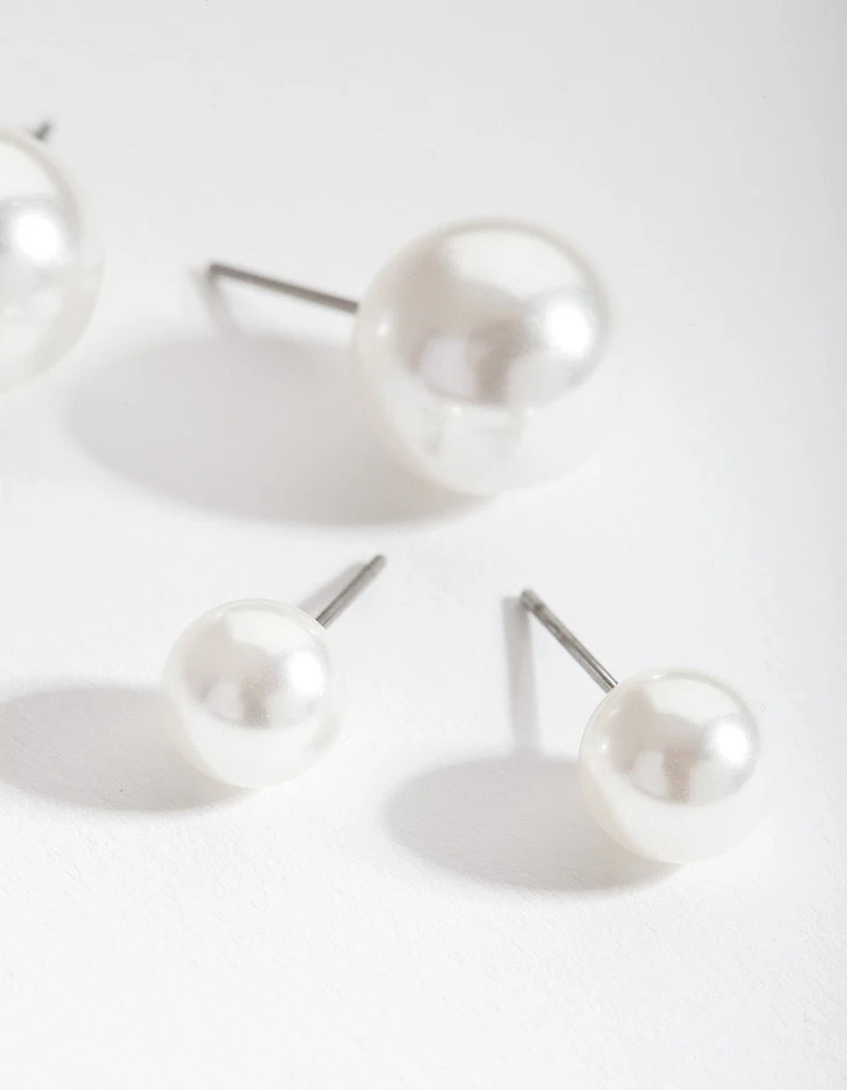 Pearl Stud Earring Pack