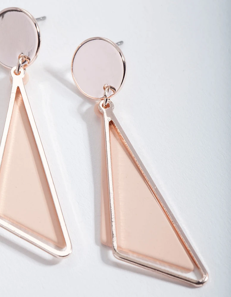 Pink Drop Earrings