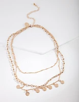 Gold Multi Chain Choker